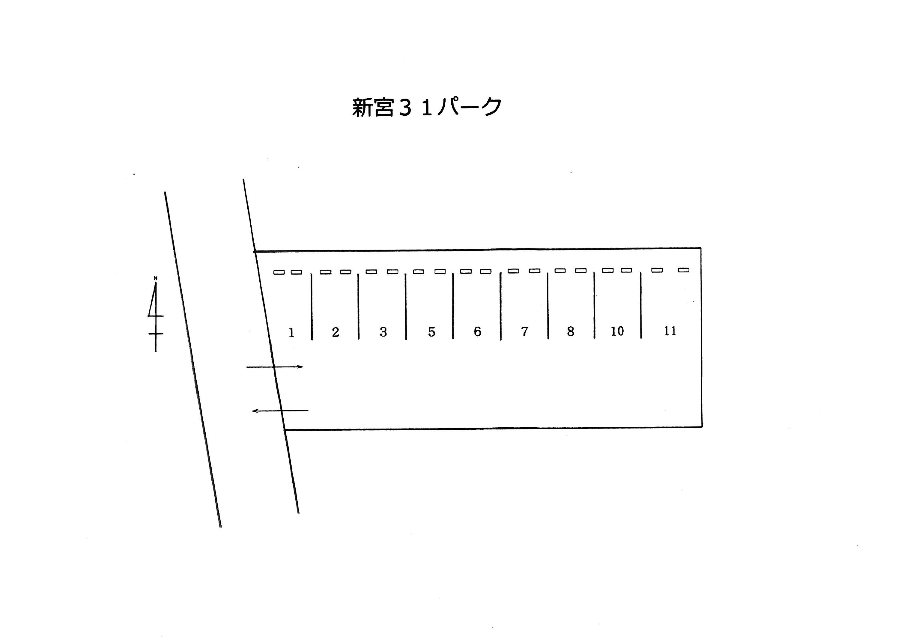 新宮31パークの駐車配置図