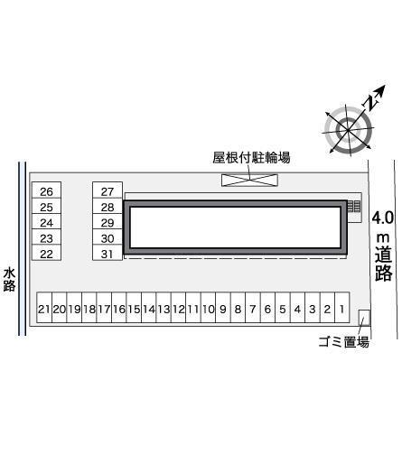 花梨(38535)の駐車配置図