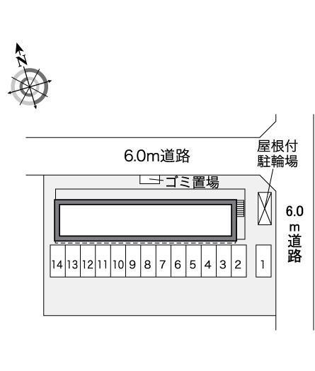 ＭＳＫ三成ヶ丘(30046)の駐車配置図