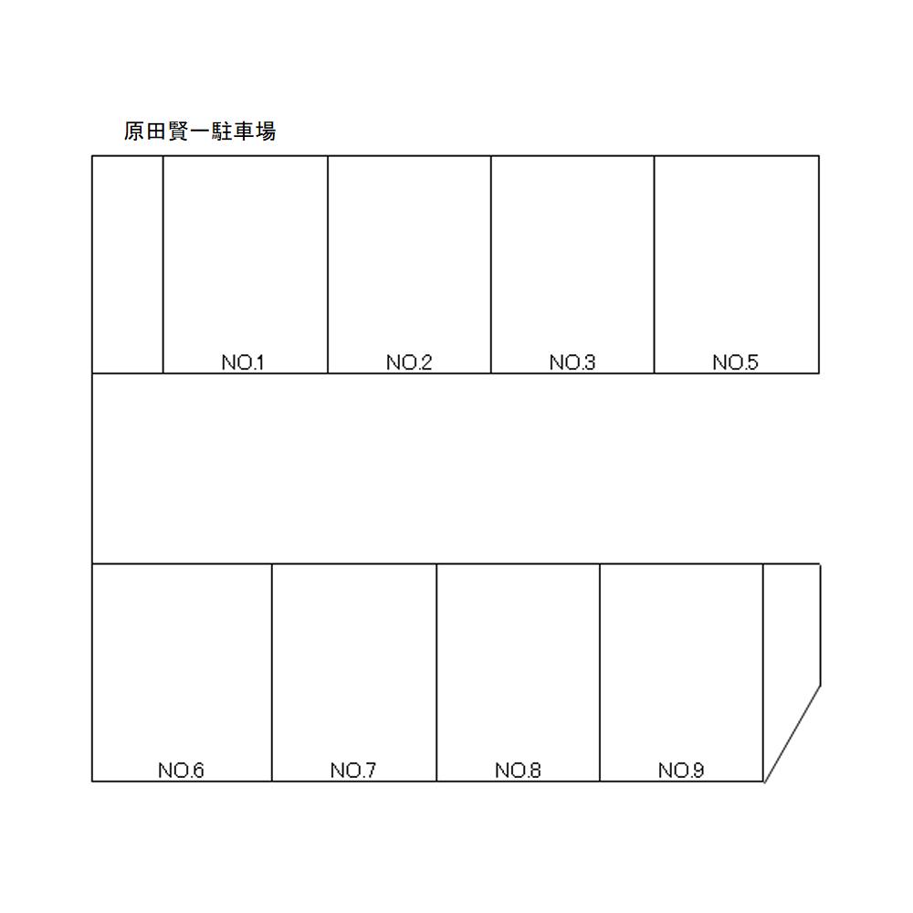 原田賢一駐車場の駐車配置図
