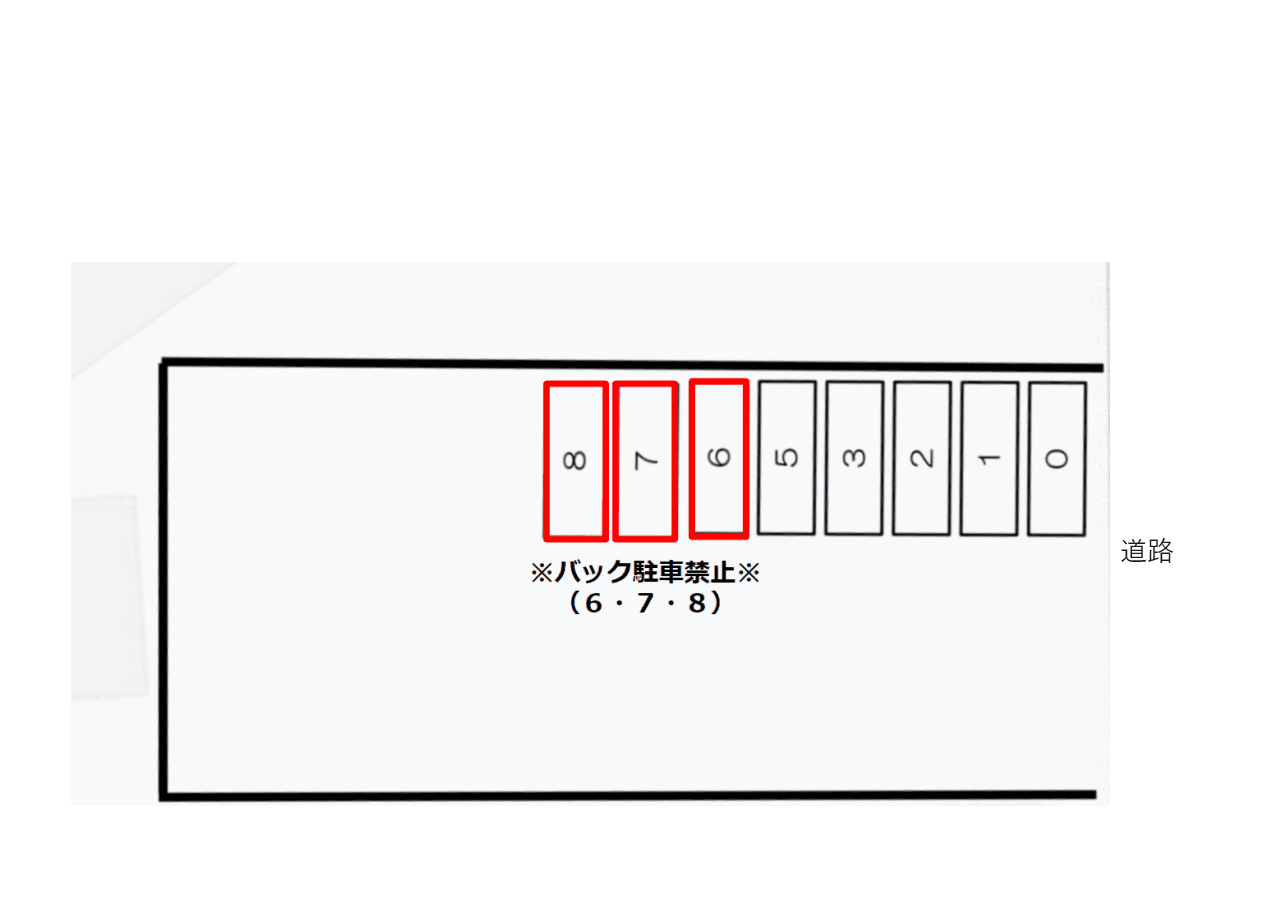 北野西河原駐車場の駐車配置図