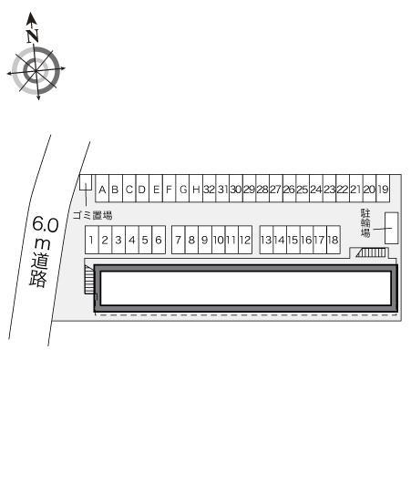 ＳＯＬＵＴＩＯＮＳ(24496)の駐車配置図