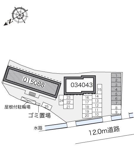 デンファレ花田Ⅱ(34043)の駐車配置図