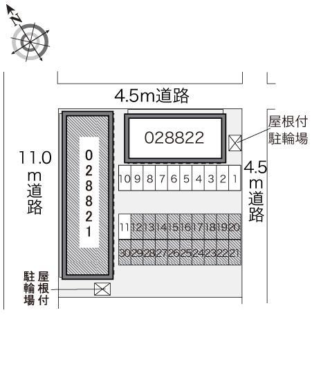 華庄(28821)の駐車配置図