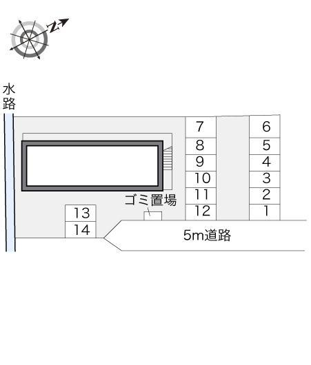 曄翠館(13158)の駐車配置図
