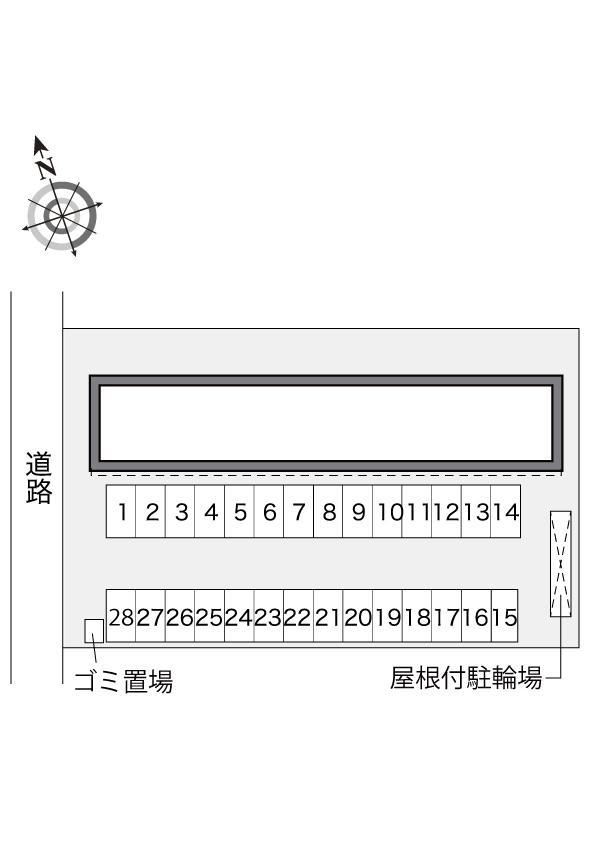 ＫＯＭＯＴＯ邑楽(29096)の駐車配置図