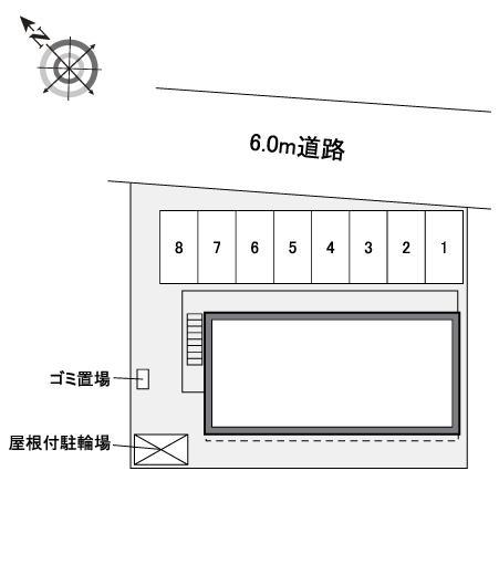 中久Ⅱ(40192)の駐車配置図