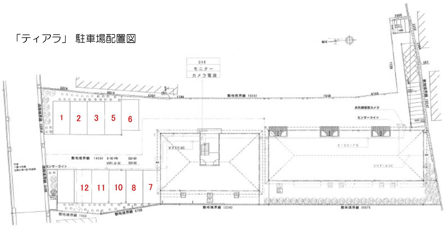 ティアラの駐車配置図