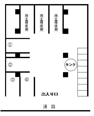 根間八重子駐車場の駐車配置図