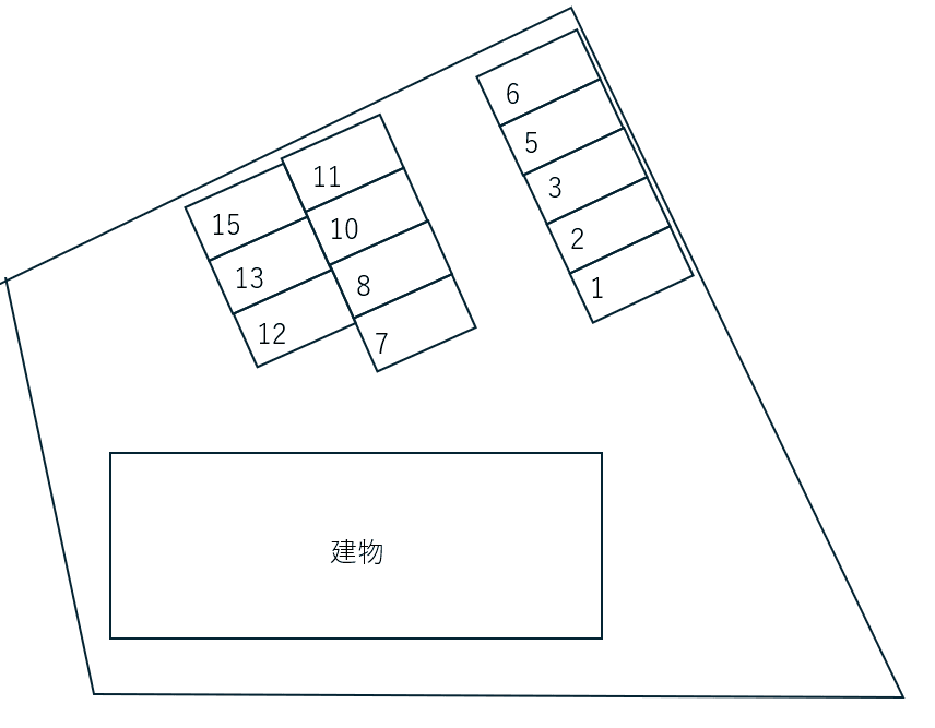 Ｌｅｇｅｎｄ ＦＵＫＵＯＫＡの駐車配置図