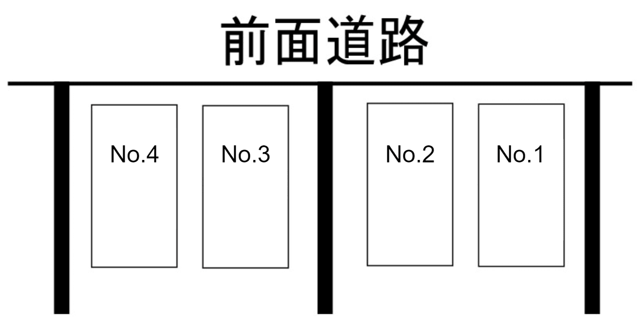 竹之内駐車場の駐車配置図