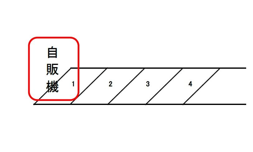 皆春月極駐車場の駐車配置図