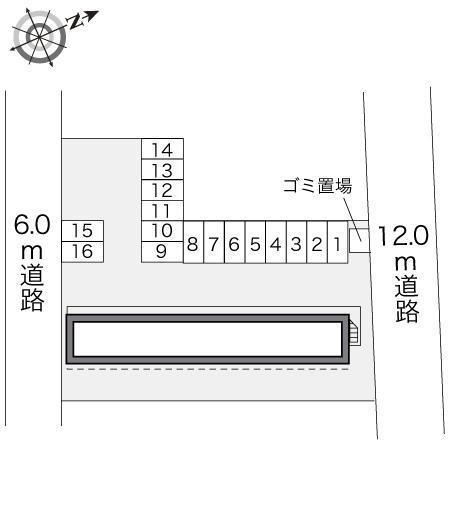 フラワーハイツ(19088)の駐車配置図