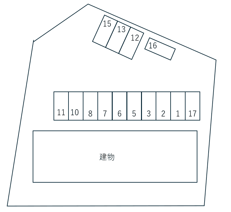 Ｈｉｌｌｓ　Ｐｒｉｍｅ別駐車場の駐車配置図