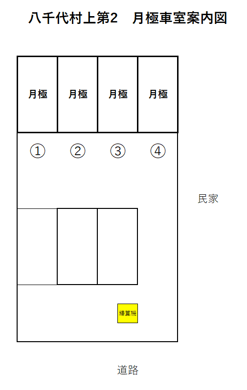 八千代村上第２の駐車配置図