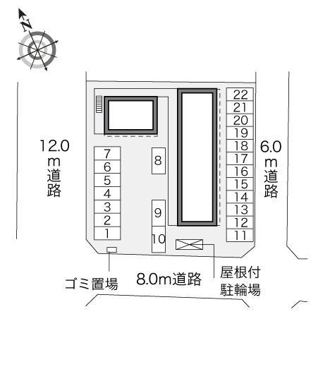 有生(34032)の駐車配置図