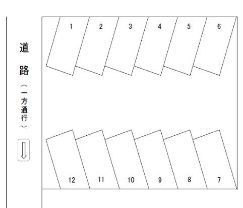 さくらパーキングの駐車配置図