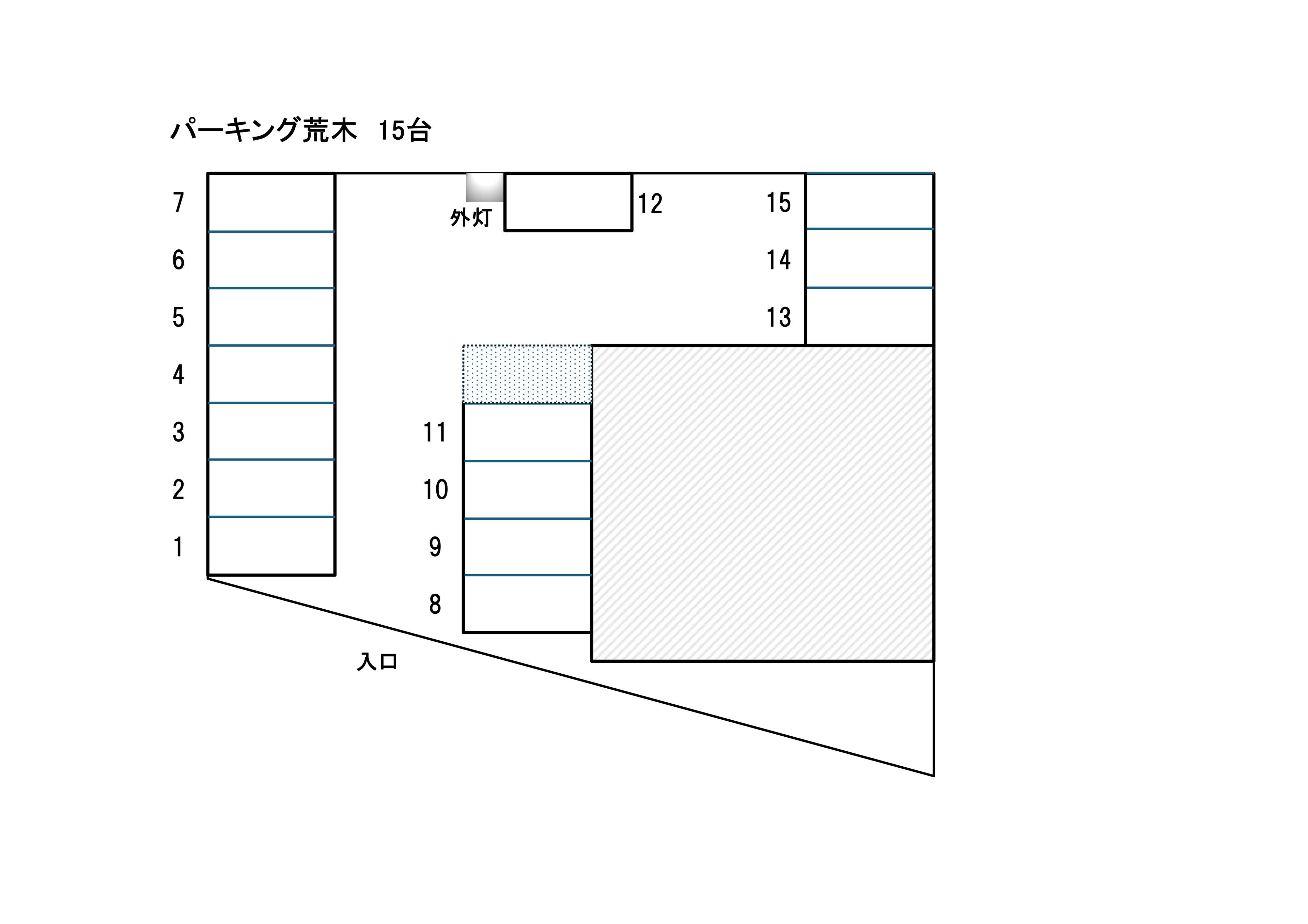 パーキング荒木の駐車配置図