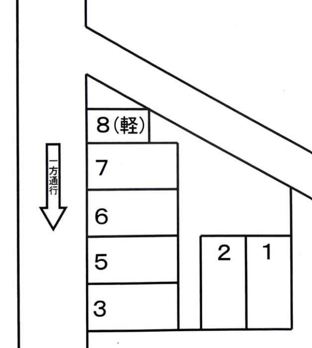 高砂８−１駐車場の駐車配置図