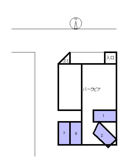 パークピア豊中本町の駐車配置図