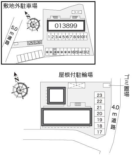 グランドソレーユ(24579)の駐車配置図