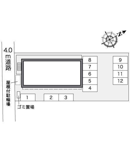 ソレイユ(25549)の駐車配置図
