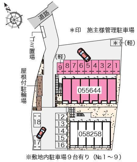 クレイノミソラ(55644)の駐車配置図
