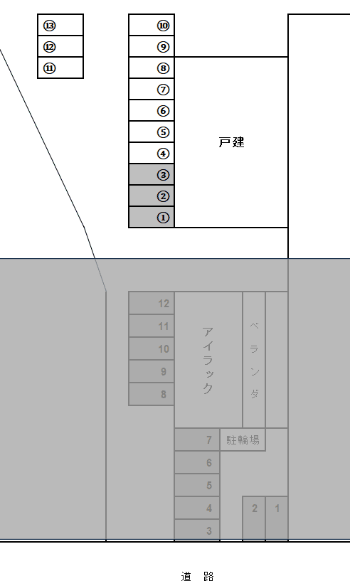 アイラックの駐車配置図