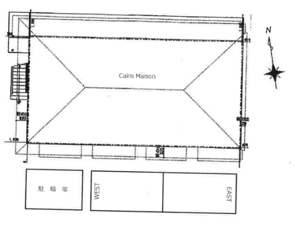 Ｃａｌｍ　Ｍａｉｓｏｎの駐車配置図