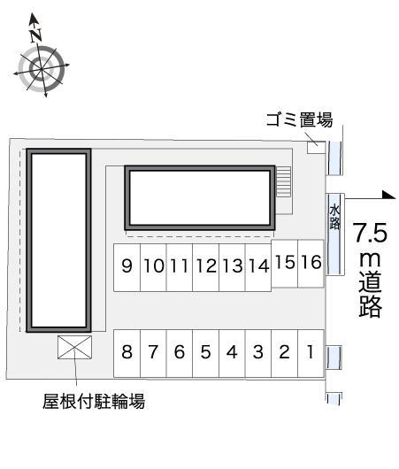 シャイン(30787)の駐車配置図