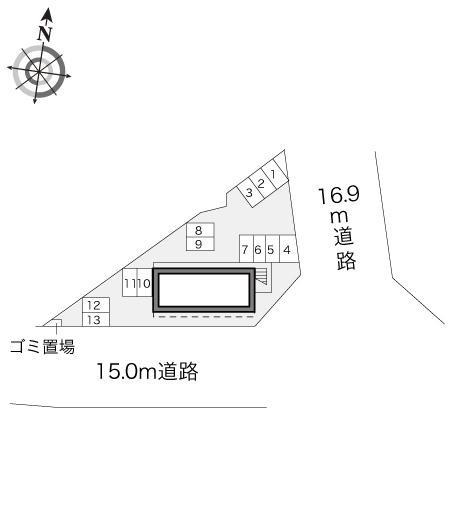 リラティブ萩原Ⅱ(17422)の駐車配置図