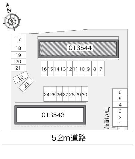 ＫＣ２(13544)の駐車配置図
