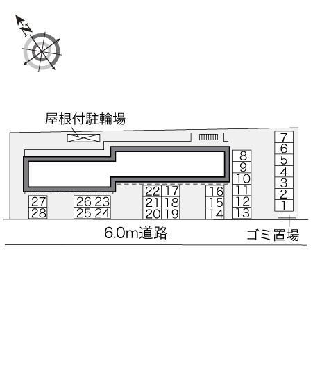 グロウアーク(31848)の駐車配置図