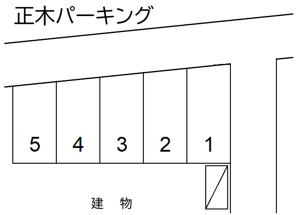 正木パーキングの駐車配置図