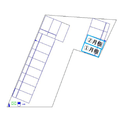 穂積駅前第７の駐車配置図