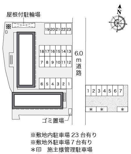 糸満Ｓｏｕｔｈ(36687)　敷地外駐車場の駐車配置図
