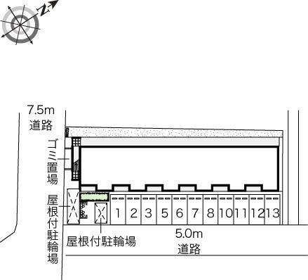 ホワイトクローバー(43977)の駐車配置図