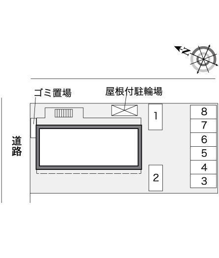 サンフラワーハウス(37813)の駐車配置図