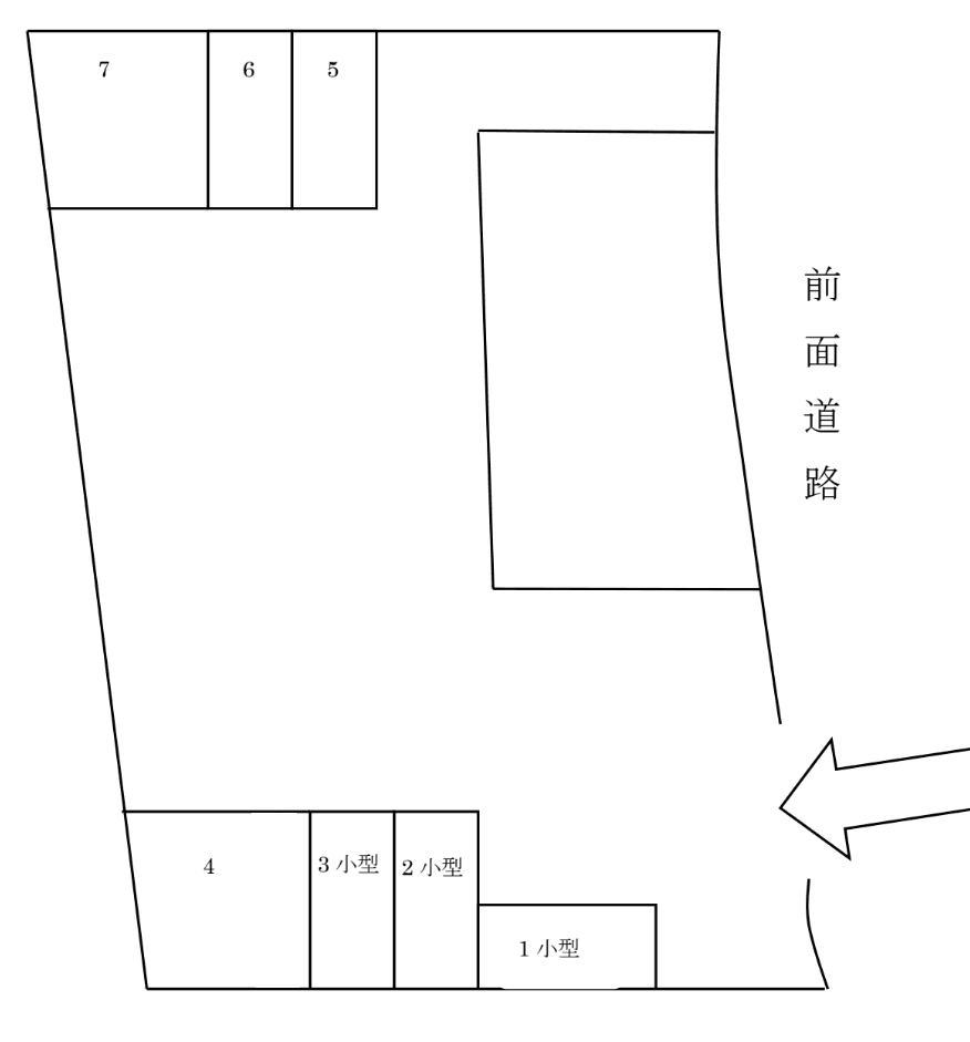 HASEパーキングの駐車配置図