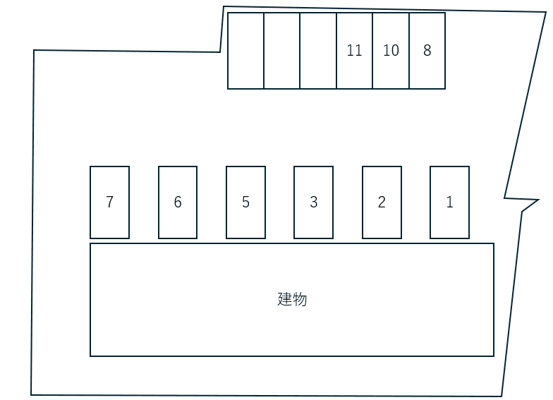 シャイニー芝原の駐車配置図