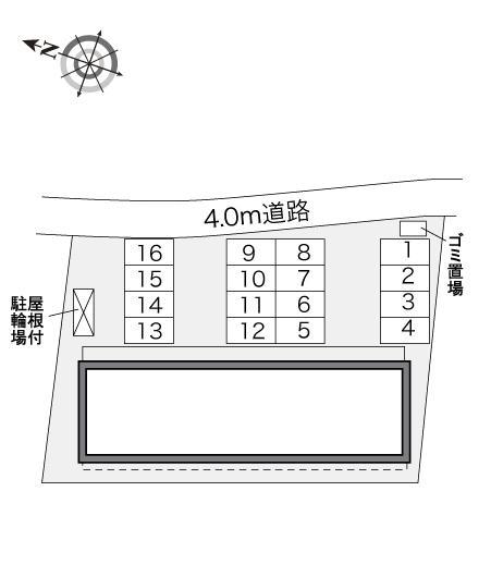 グランディⅠ(28361)の駐車配置図