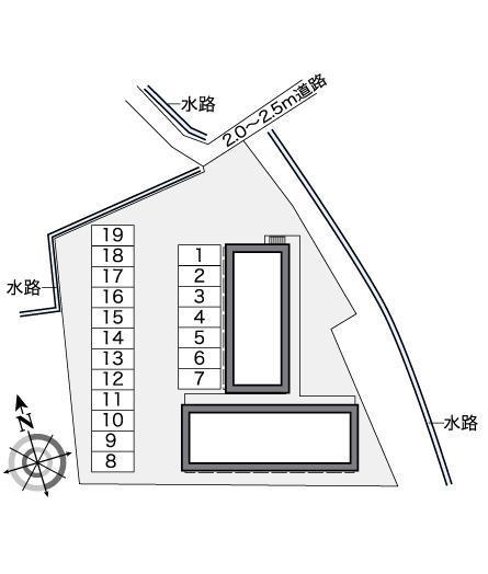 高島(26395)の駐車配置図