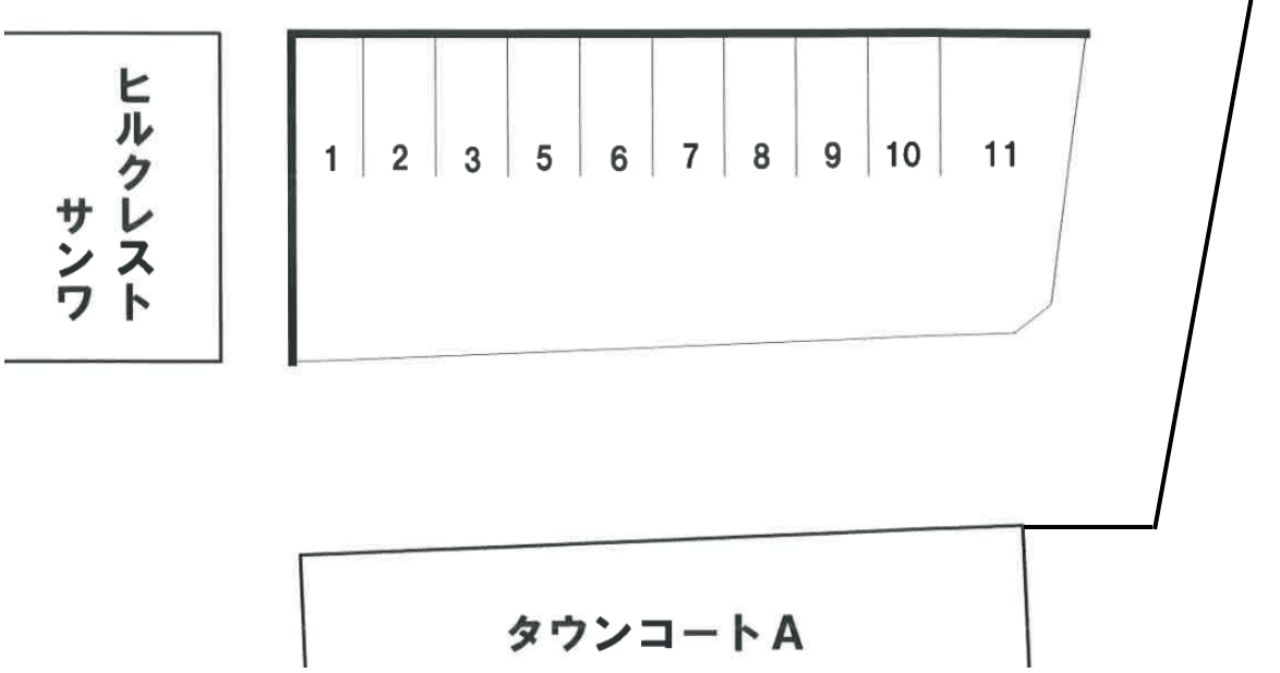 冨澤第１駐車場の駐車配置図