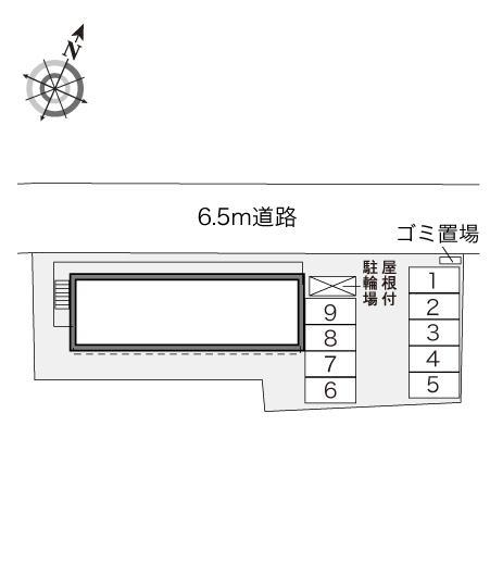 オアシス岸和田(28396)の駐車配置図
