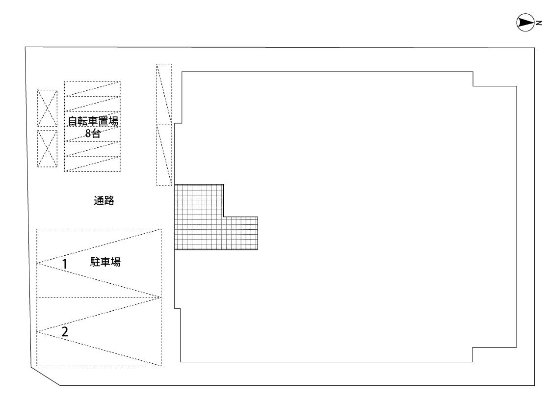 CB宇美ｱｰｸの駐車配置図