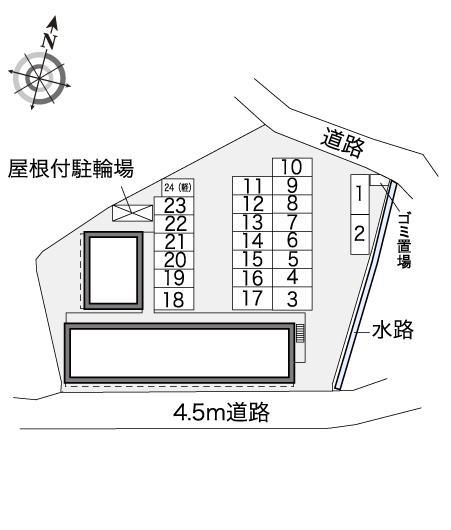 エクレール(32117)の駐車配置図