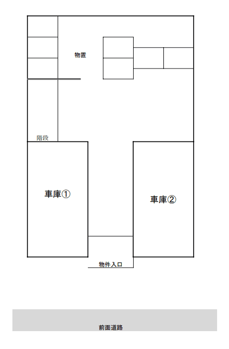 フルール旭の駐車配置図