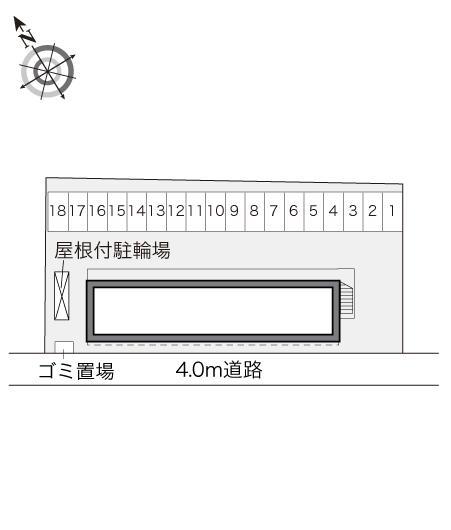 クレール神立(17863)の駐車配置図