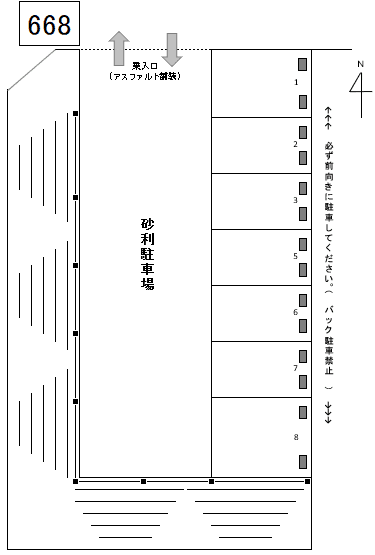 J-668の駐車配置図