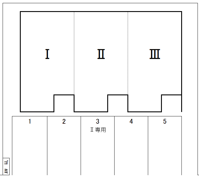 TERRACEの駐車配置図